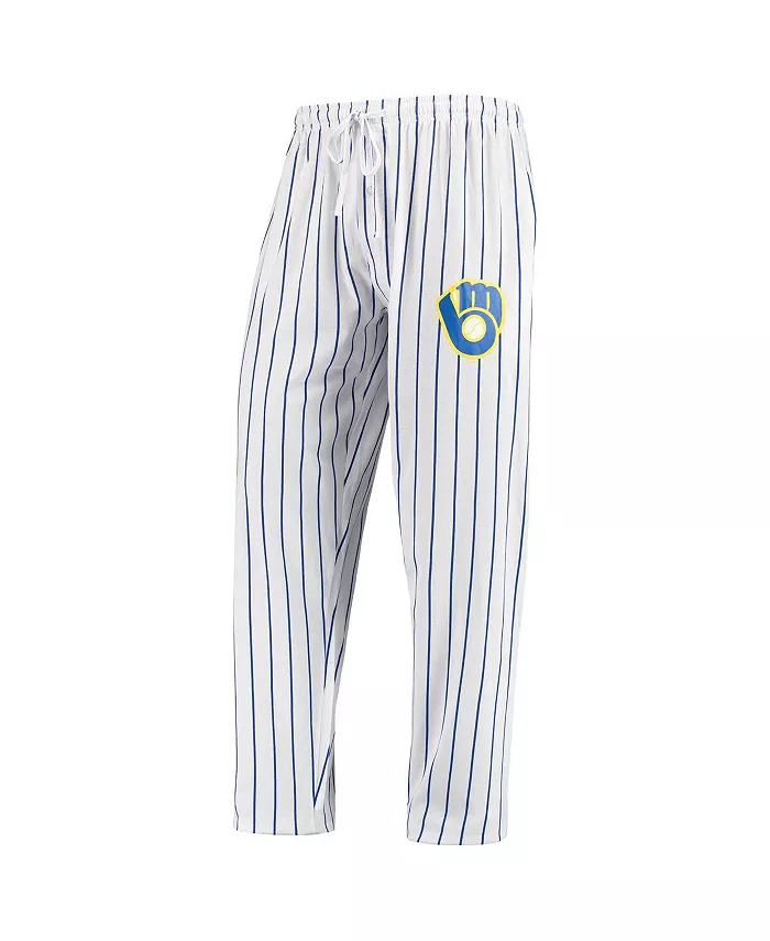 

Мужские бело-синие брюки Milwaukee Brewers Vigor Lounge Pant Concepts Sport