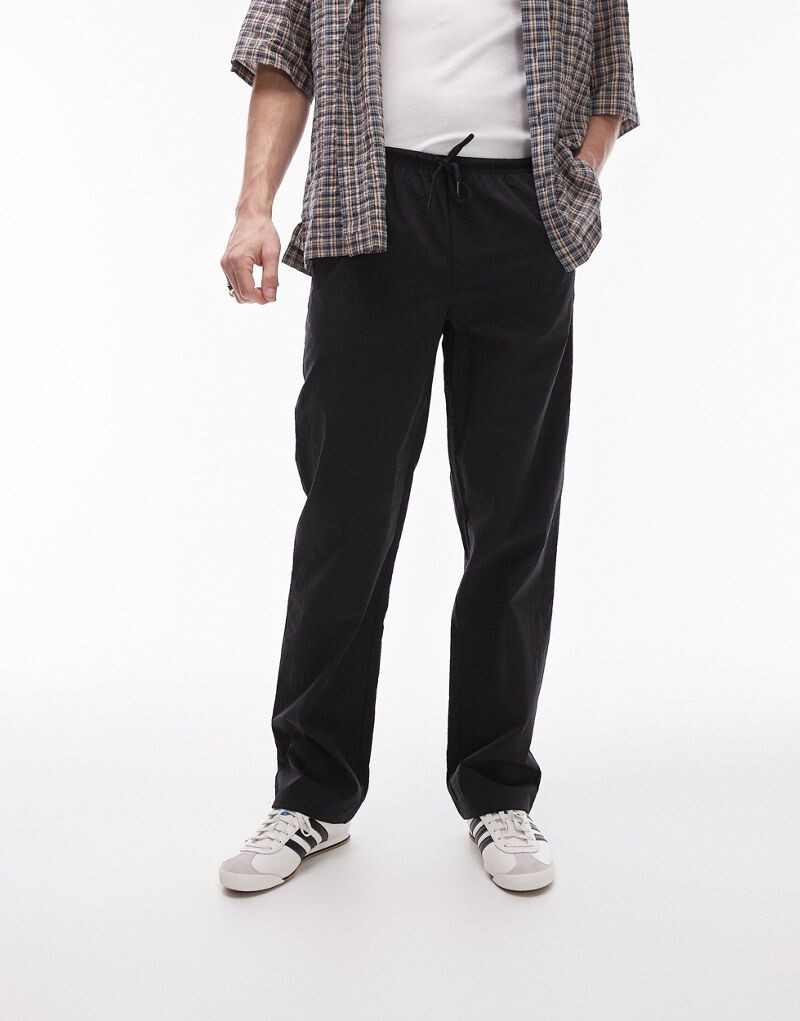 

Черные брюки свободного кроя Topman