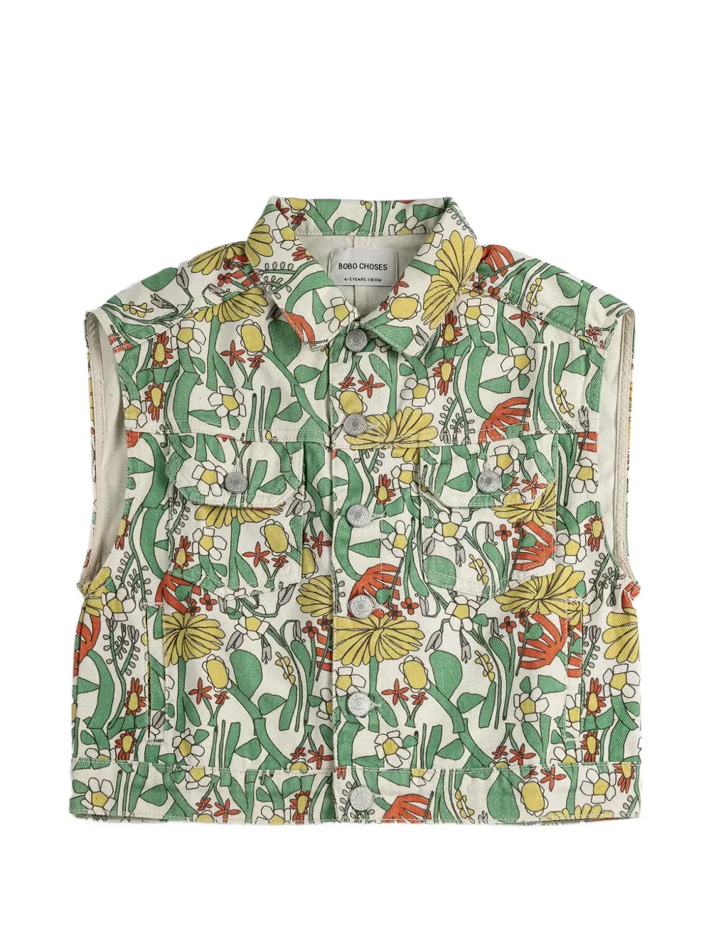 

Жилет с цветочным принтом Herbalist Bobo Choses, бежевый