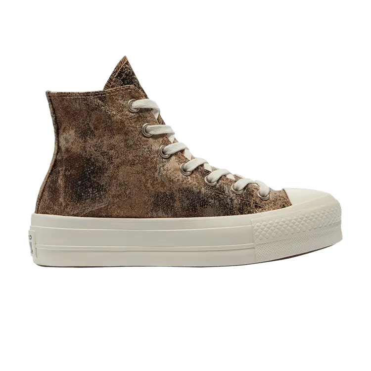 

Кроссовки Converse Chuck Taylor All Star Platform High 'Metallic Camo - Bronze', медный
