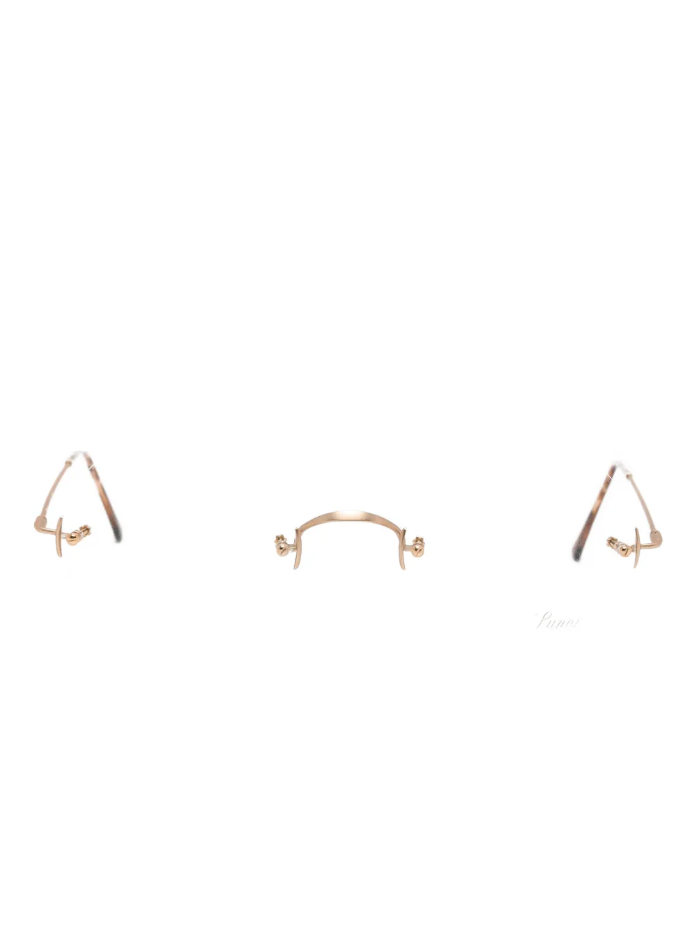 

Классические круглые безободковые очки Rund M Lunor, золотистый