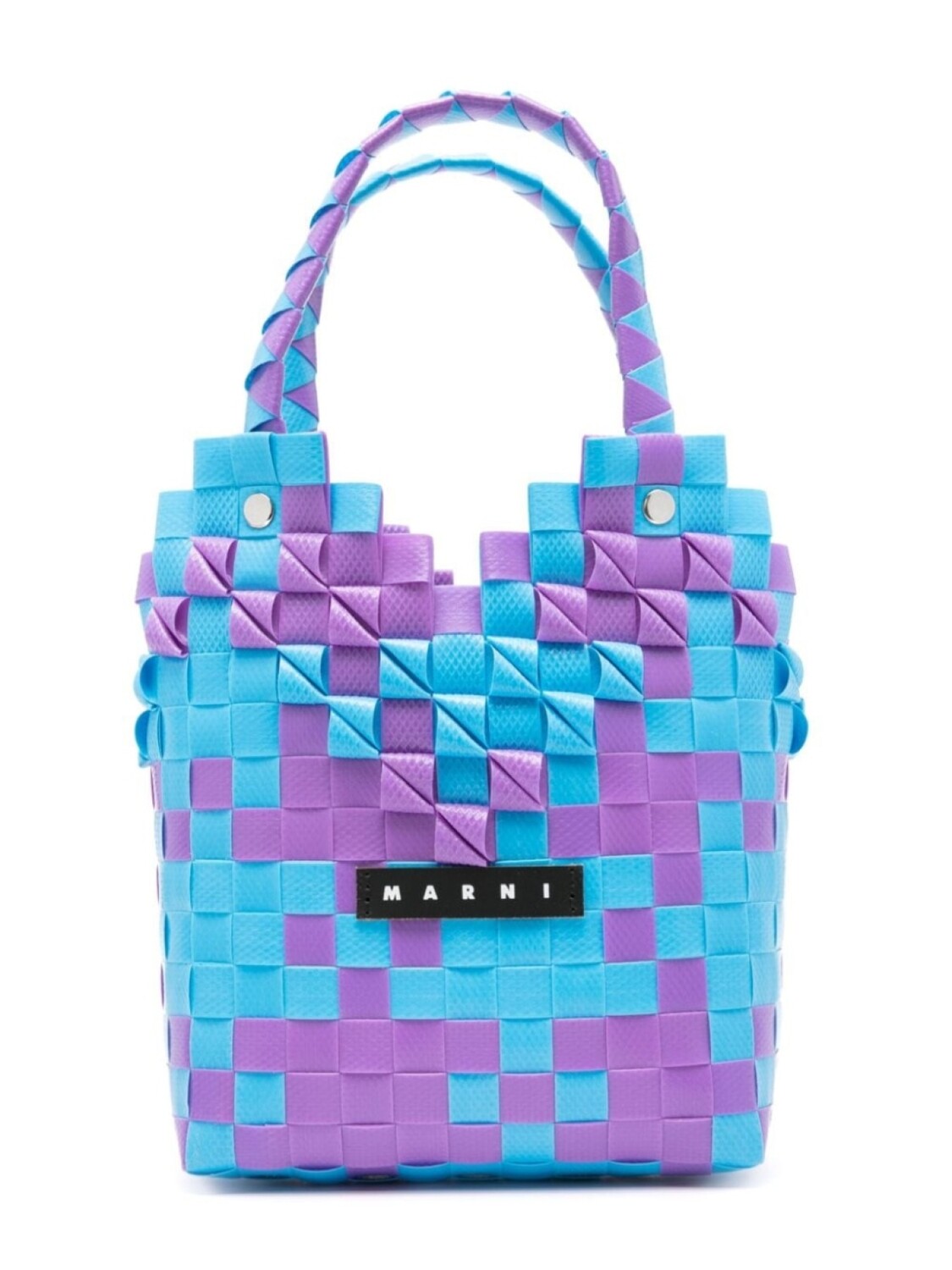 

Marni плетеная сумка-тоут Diamond Basket, фиолетовый