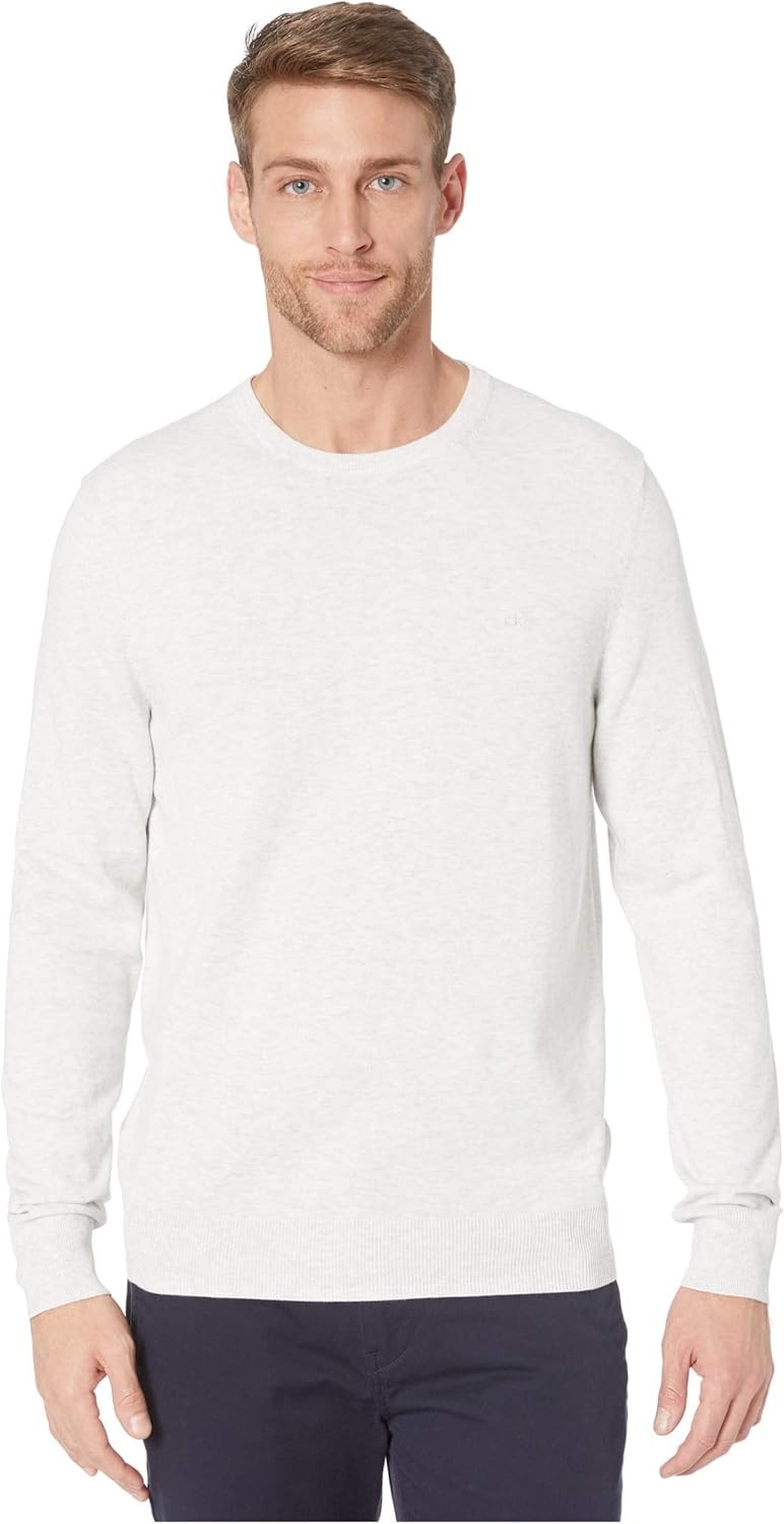 

Мягкий мужской свитер Calvin Klein Liquid Touch с круглым вырезом, Pale Grey Heather