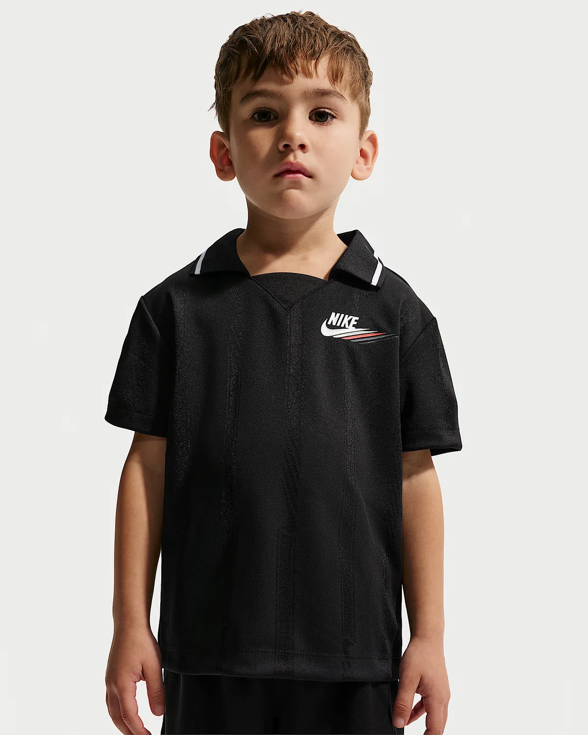 Детский комплект из двух предметов с шортами из сетки Nike Sportswear Victory Lap, Black — фото 2