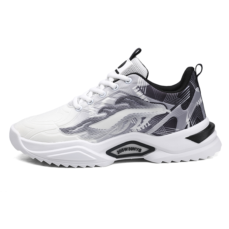 

Кроссовки Shock Absorbers Abrasion Resistant Rebound Breathable Quick Dry Low Top Kids Lifestyle Shoes Teenagers PROTECTCAMEL, черный/белый