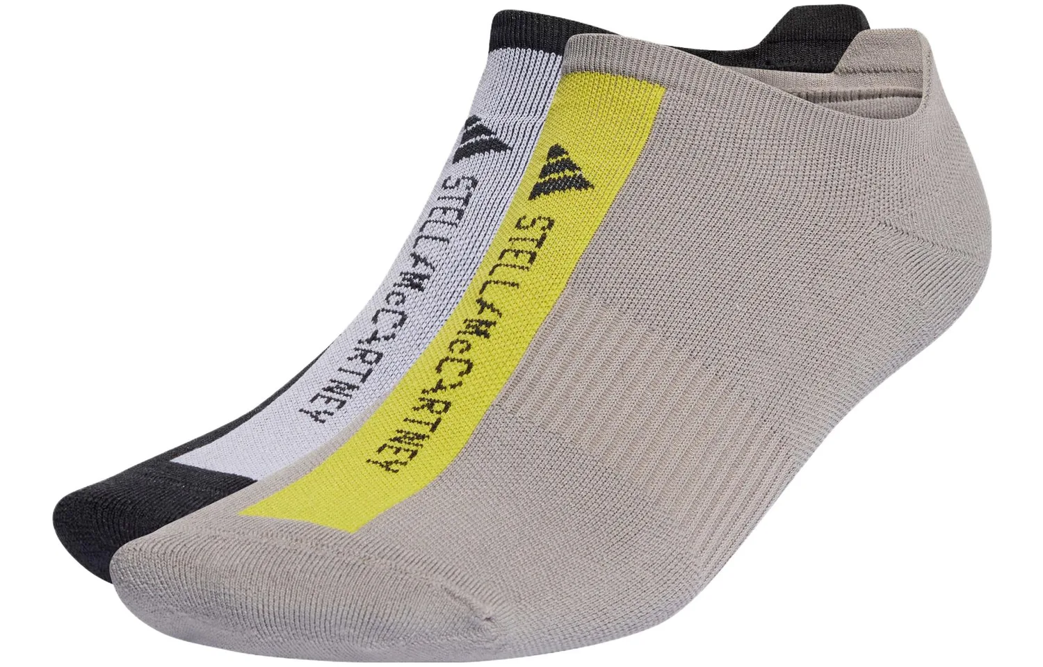 Носки женские 2 пары Adidas, 2 pack (dove серый/bright neon зеленый+черный/белый)