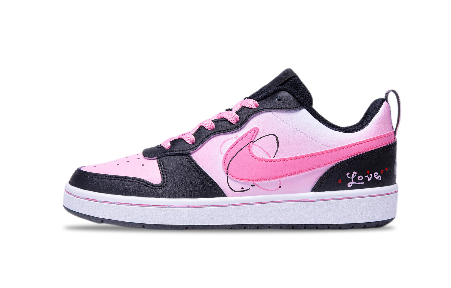 

Кроссовки Nike Court Borough Skateboarding Shoes Women's Low-top Pink, розовый