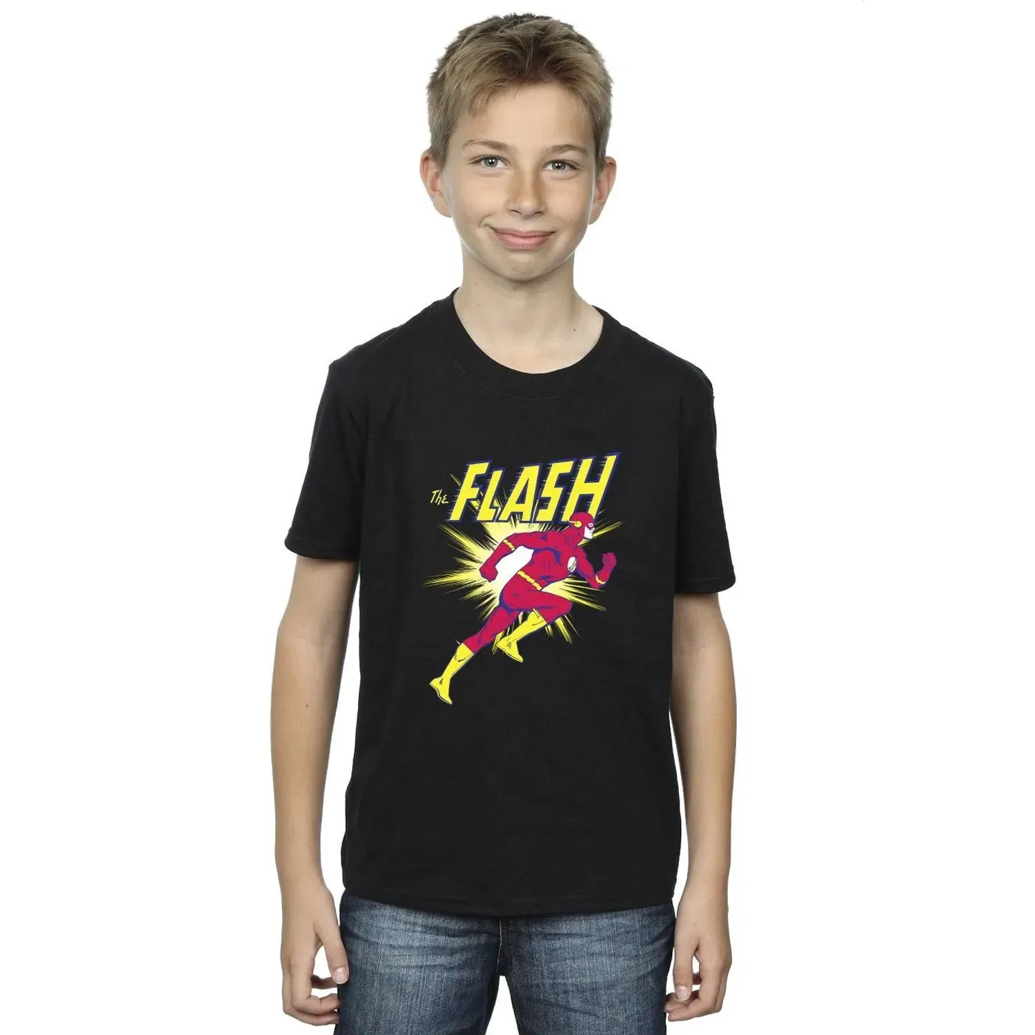 Футболка с принтом The Flash DC Comics, черный