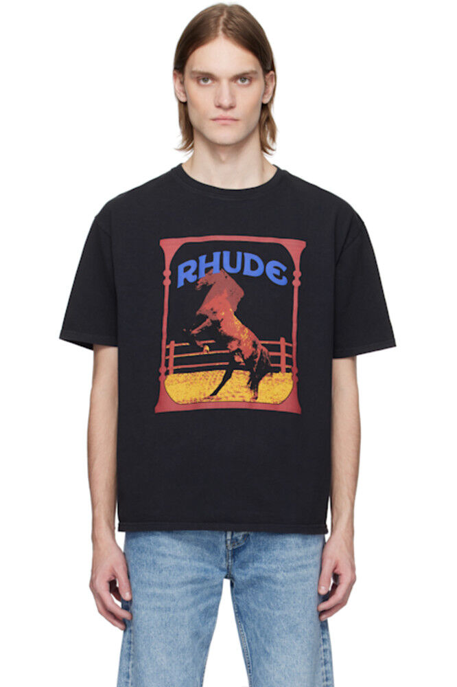 

Черная футболка «Rhude» Cadre