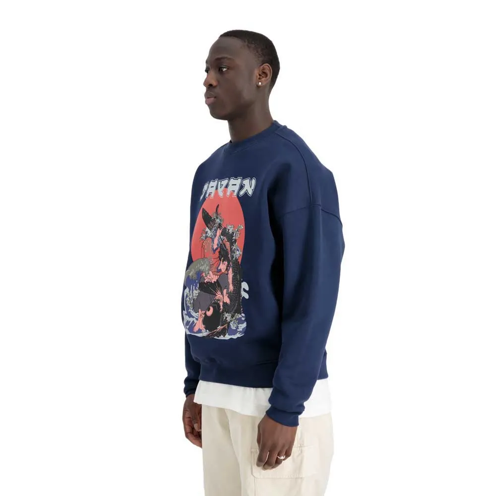 

Толстовка Alpha Industries Japan Warrior, синий