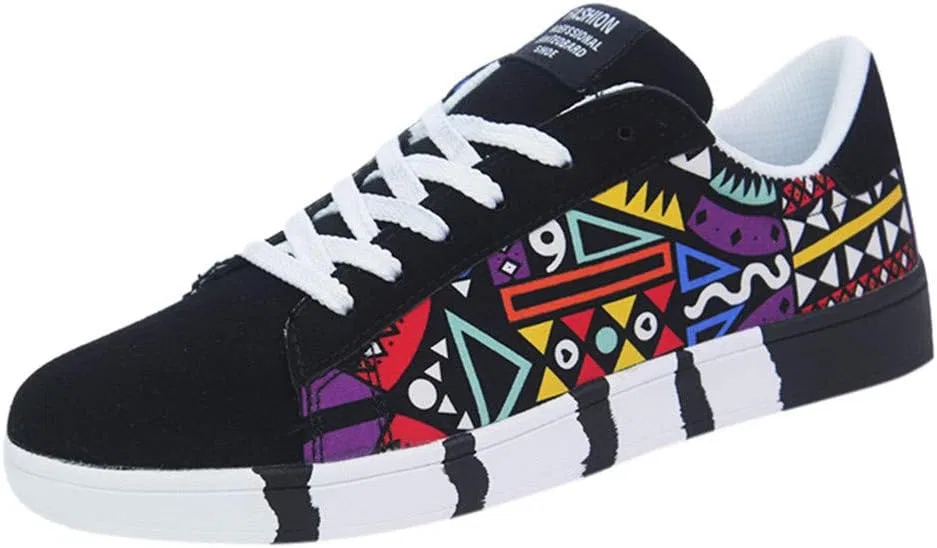 Männer Frauen Laufschuhe Sport Trainer Schnüren Mode Schuhe Männer der Colorfor повседневные спортивные парусиновые кроссовки Herren Leder кроссовки Generic, Schwarz