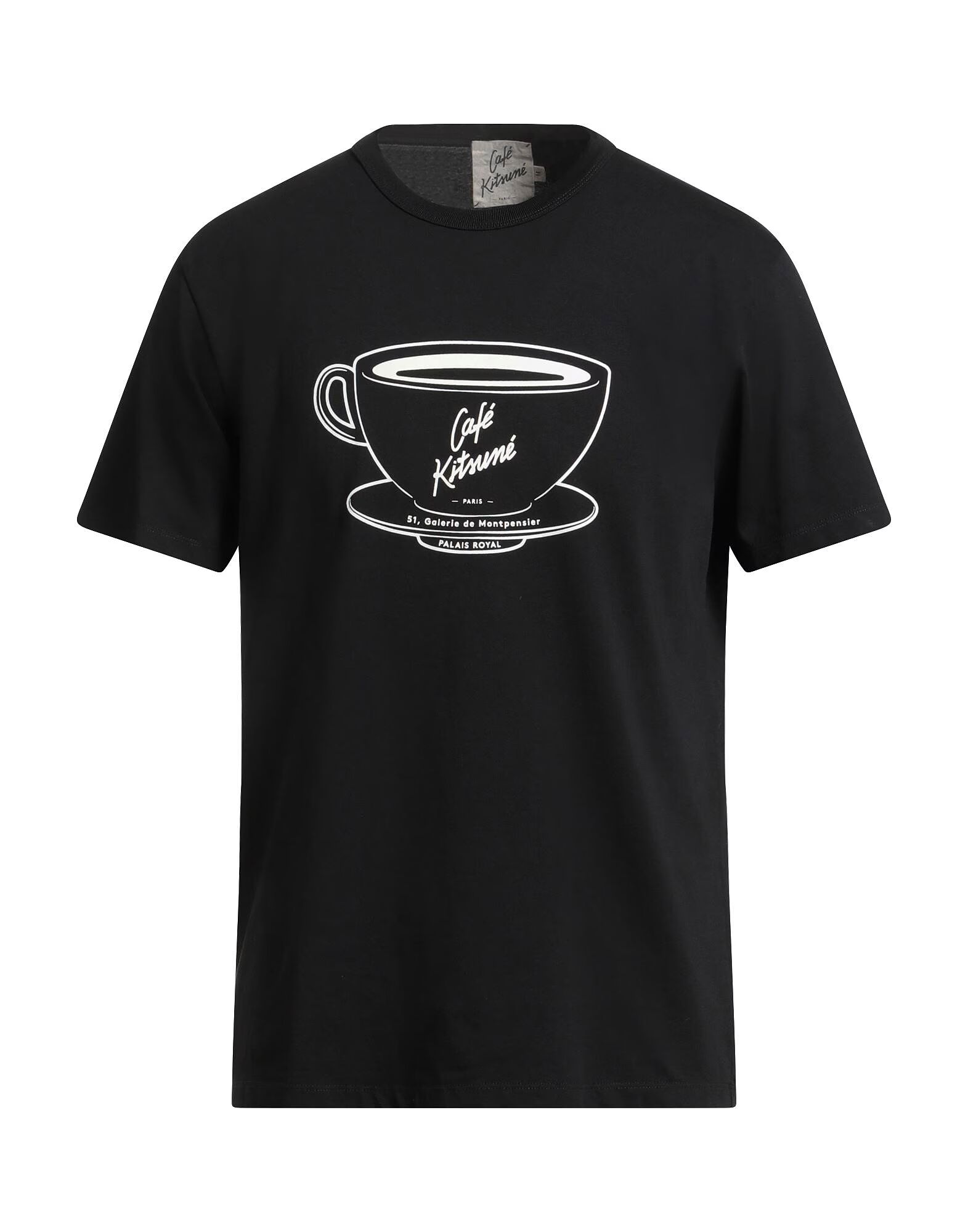 

Футболка Café Kitsuné Maison Kitsuné, черный