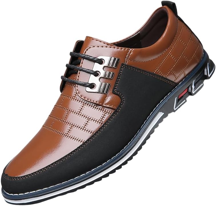 

Мужская обувь HCHCTRY, повседневная обувь, модные деловые туфли, офисные лоферы, балетки, кроссовки для мужчин, повседневная кожаная обувь, коричневый