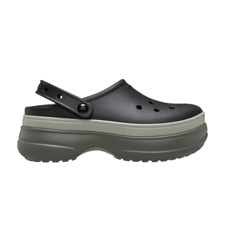 

Кроссовки Crocs Classic Stacked Clog 'Black', черный