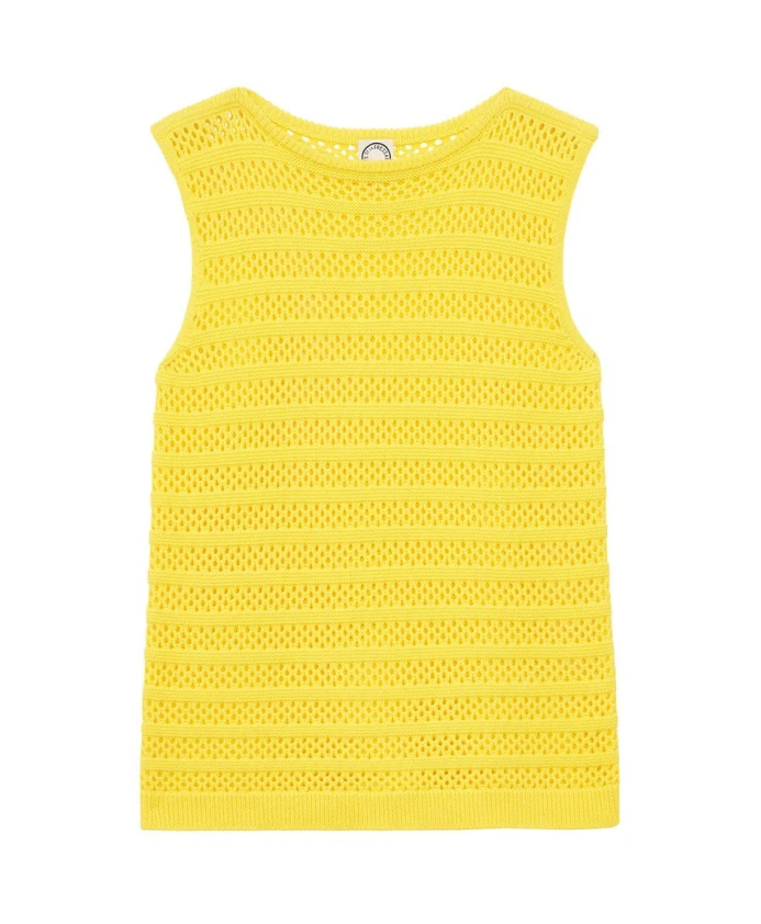 

Желтая вязаная майка Ines De La Fressange Paris, желтый