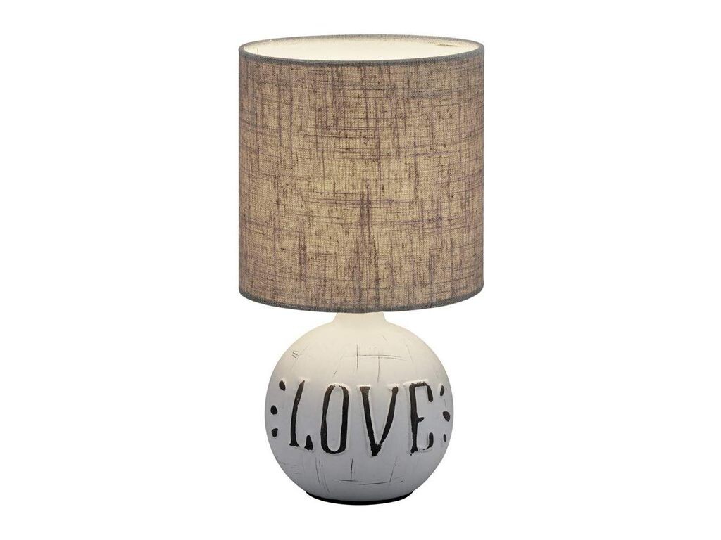 

Настольная лампа настольная лампа торшер лампа Esna белый капучино 1x E14, R50661025 Reality Leuchten