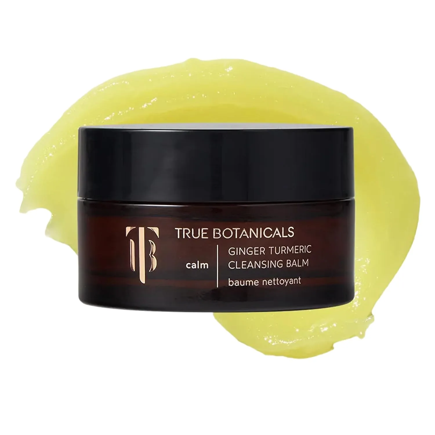True Botanicals Ginger Turmeric Cleansing Balm, натуральный увлажняющий очищающий бальзам для лица и средство для снятия макияжа для сухой и чувствительной кожи, питательное масло-очиститель с церамидами и антиоксидантами, 100 мл, yellow
