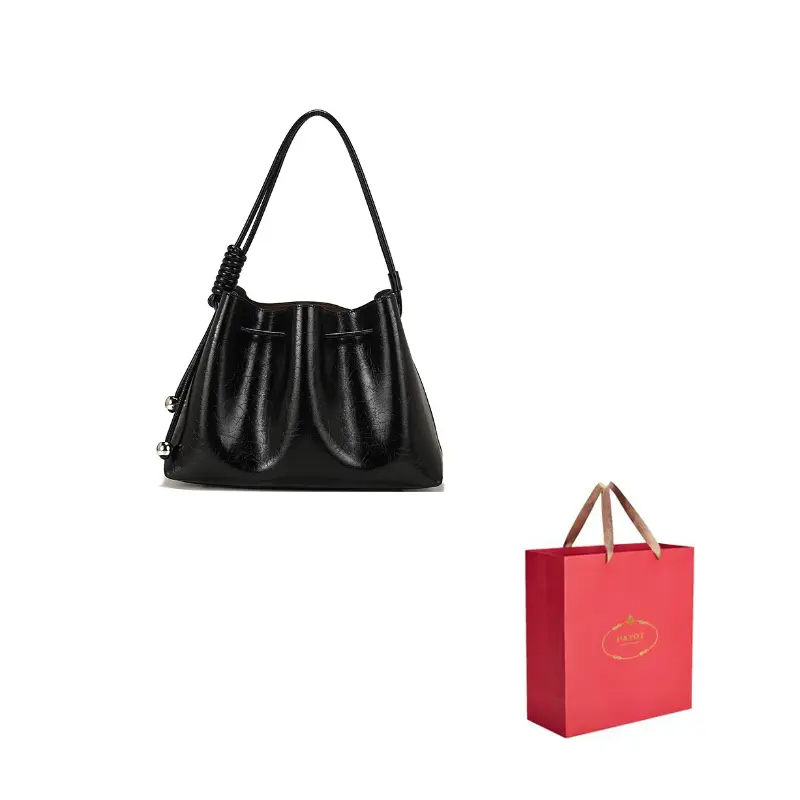 

PAYOT Женская черная сумка через плечо из искусственной замши, Black