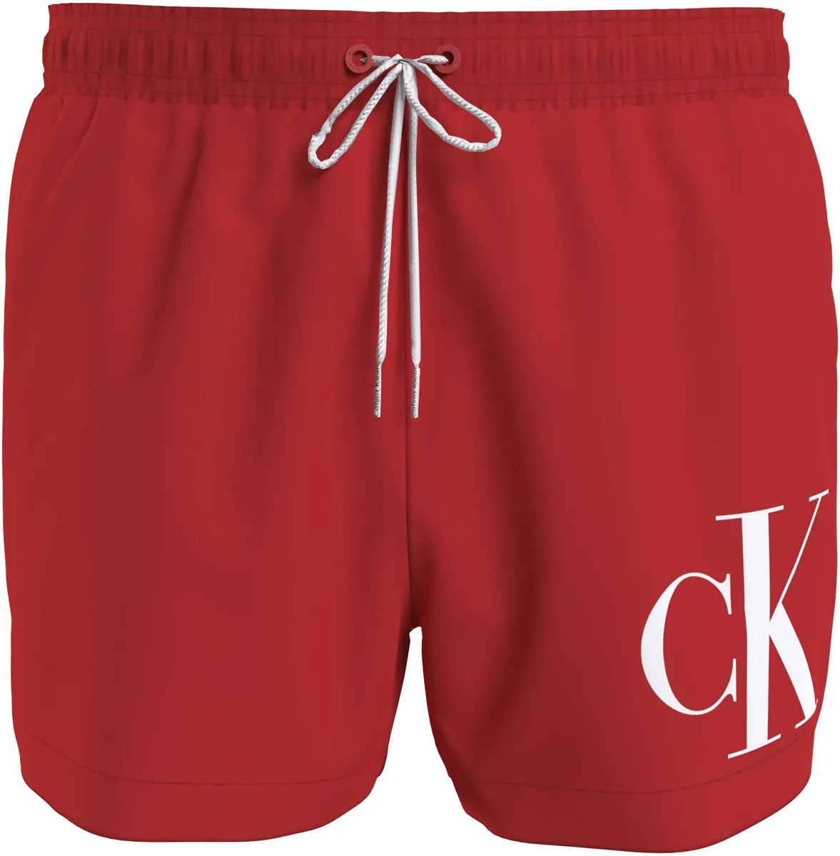 

Calvin Klein Swimwear – шорты для плавания "SHORT DRAWSTRING" с большим логотипом на штанине, цвет Hot Heat