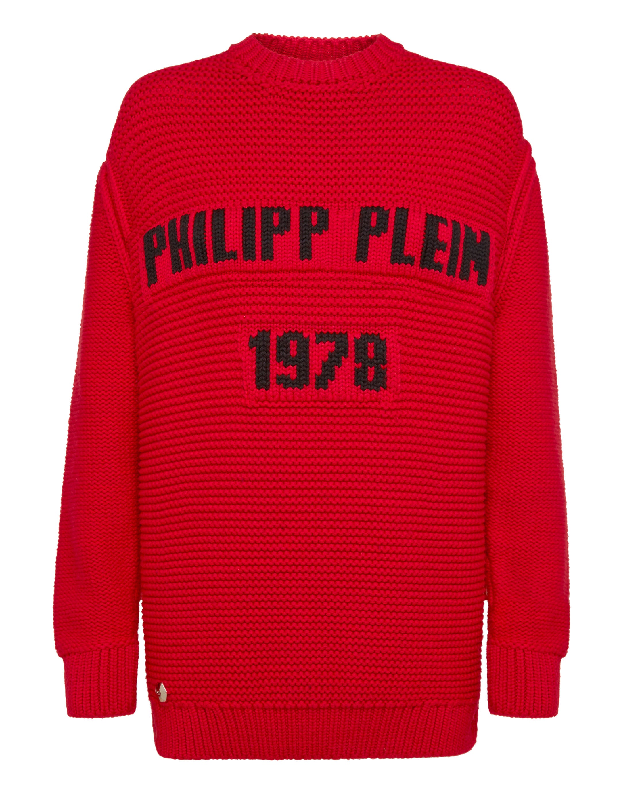 

Пуловер с круглым вырезом LS PP1978 PHILIPP PLEIN, красный