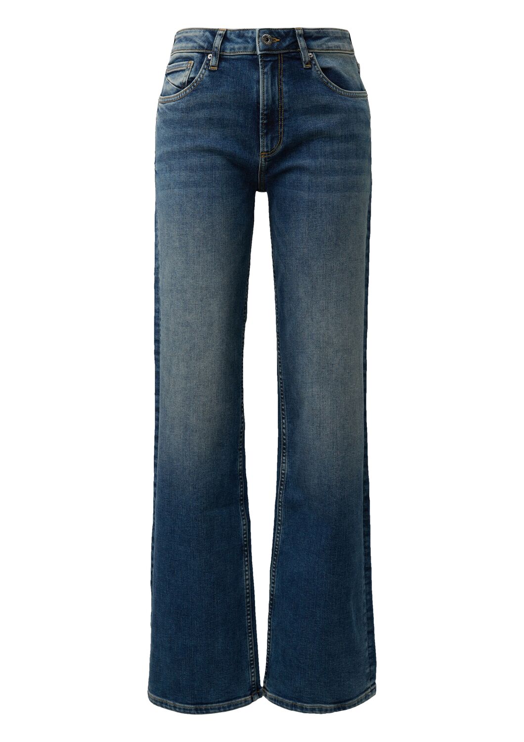 

QS Широкие джинсы 'Catie' в синем дениме