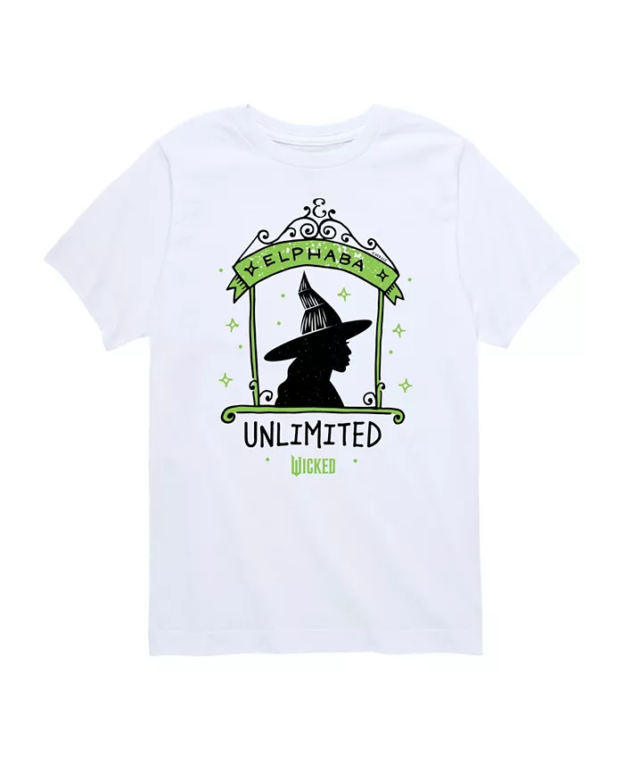 

Футболка с принтом Elphaba Unlimited для девочек постарше Wicked, белый