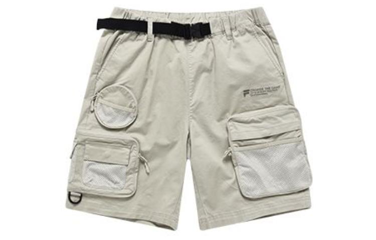 

Трендовые уличные шорты Casual мужские элегантные Stone Gray FILA FUSION, серый