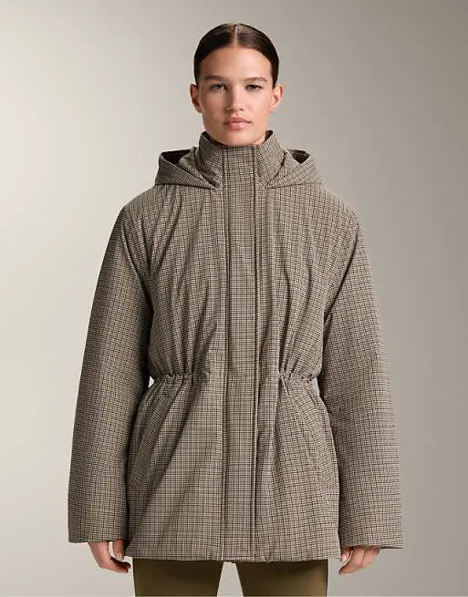 

Коричневая водонепроницаемая утепленная куртка OYSHO Fellex® airgel 10k