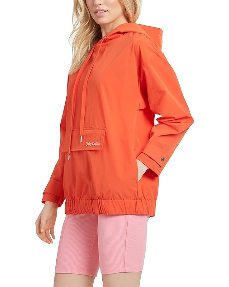 

Худи Juicy Couture Oversized Pullover Hoodie, цвет Blazing Orange