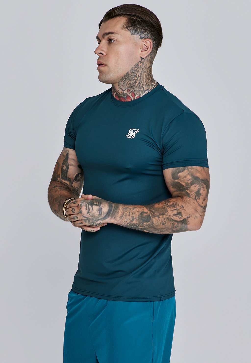 

Базовая футболка MUSCLE FIT SIKSILK, зеленый
