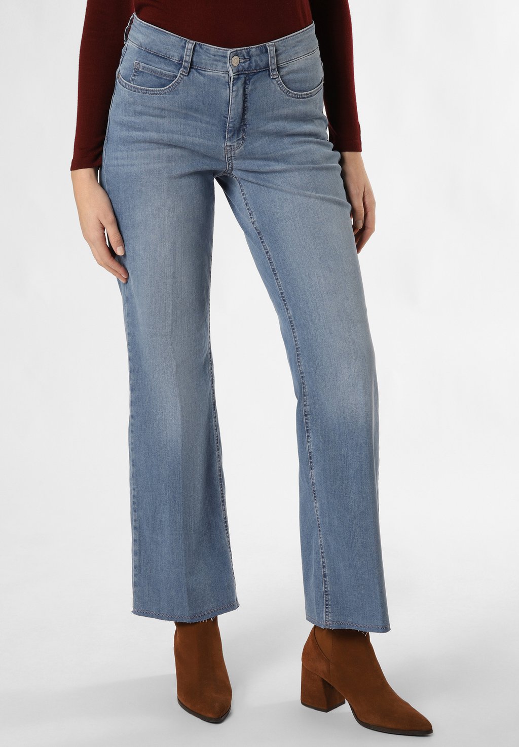 

Расклешенные джинсы WIDE FRINGE MAC Jeans, серый