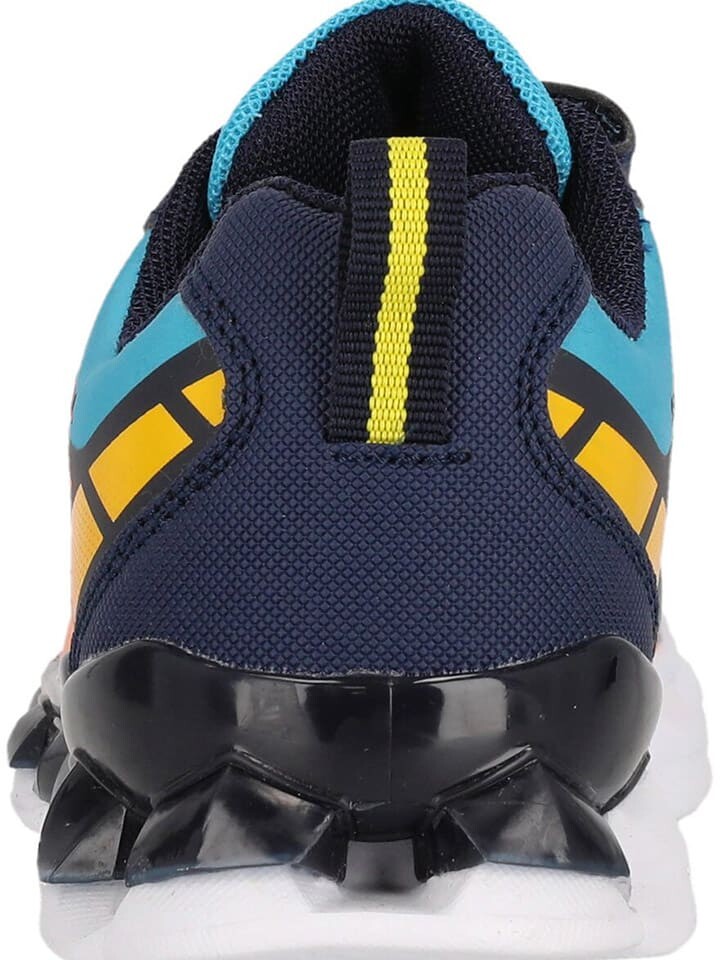 Кроссовки на шнуровке Zigzag Sneakers Nunstu, синий — фото 4