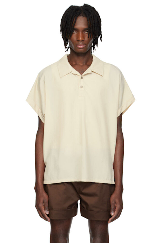 

Бежевый Поло с рукавами «летучая мышь» RECTO