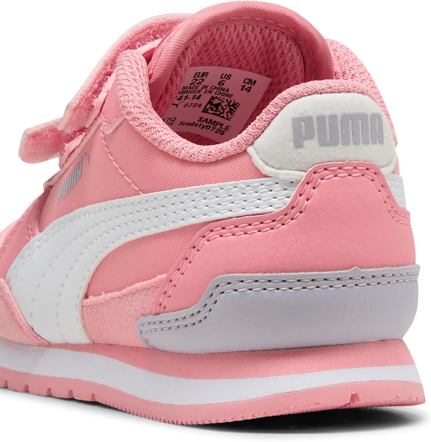 Кроссовки Puma St Runner унисекс-детские на липучке, сиреневый — фото 3