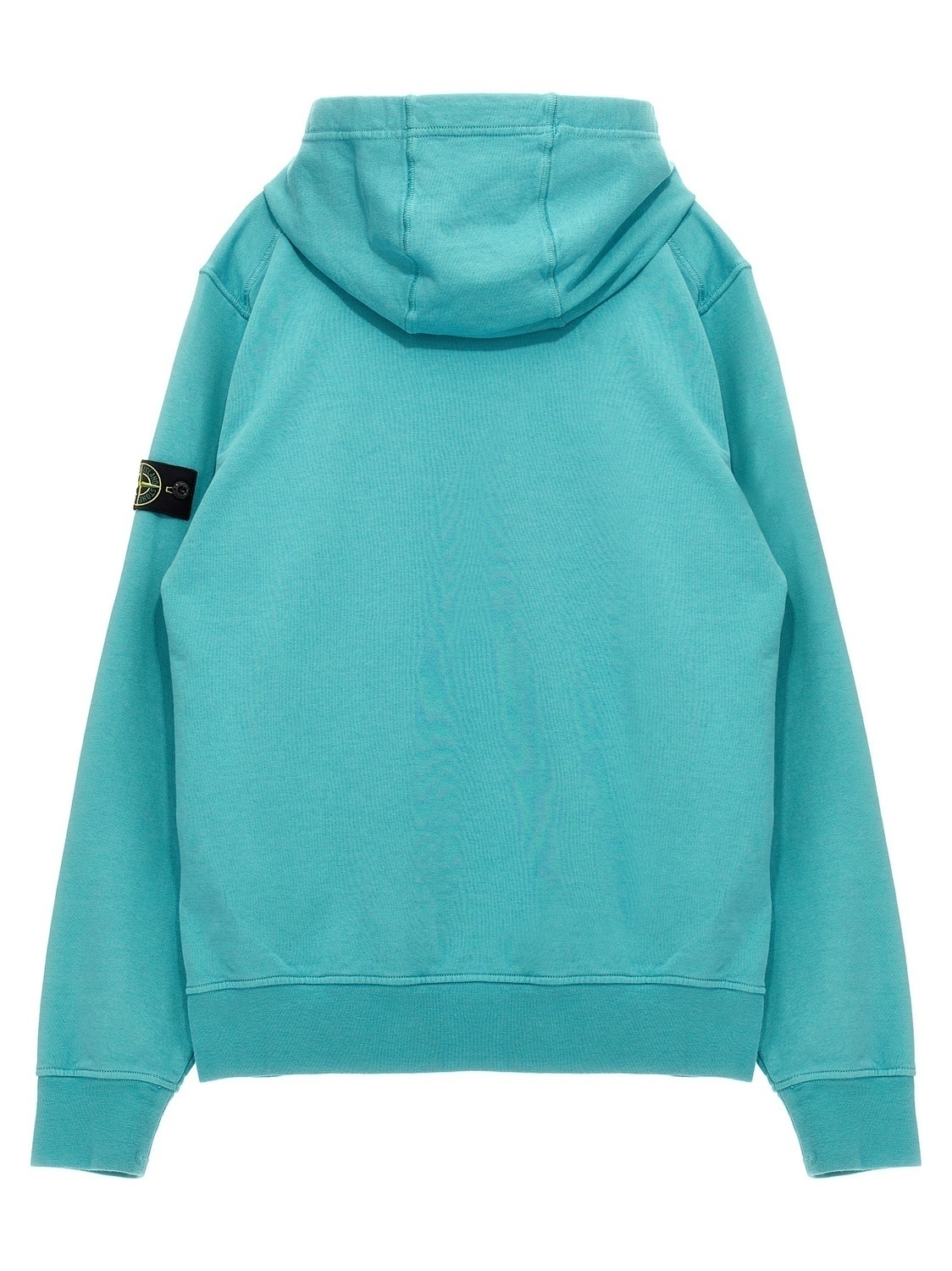 Толстовка с нашивкой-логотипом Stone Island Junior, светло-голубой — фото 2