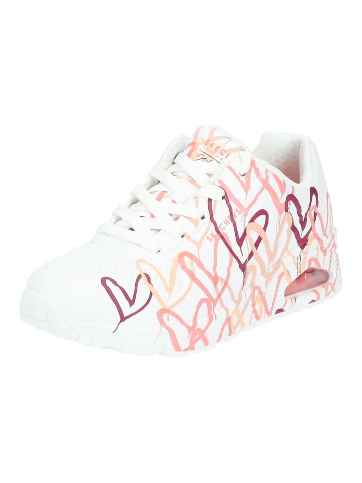 

Кроссовки на шнуровке Skechers, цвет weiß/rosa
