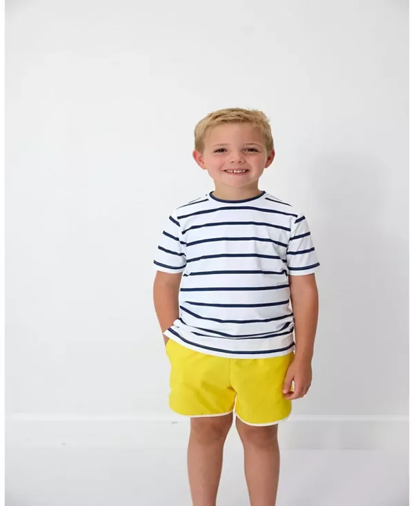 Ретро суперкороткие шорты для корта Courtside Kids, Yellow — фото 2