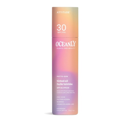 

Тональный крем-карандаш Oceanly Tinted Oil Stick с SPF 30, сертифицированный EWG, не содержит пластика Attitude