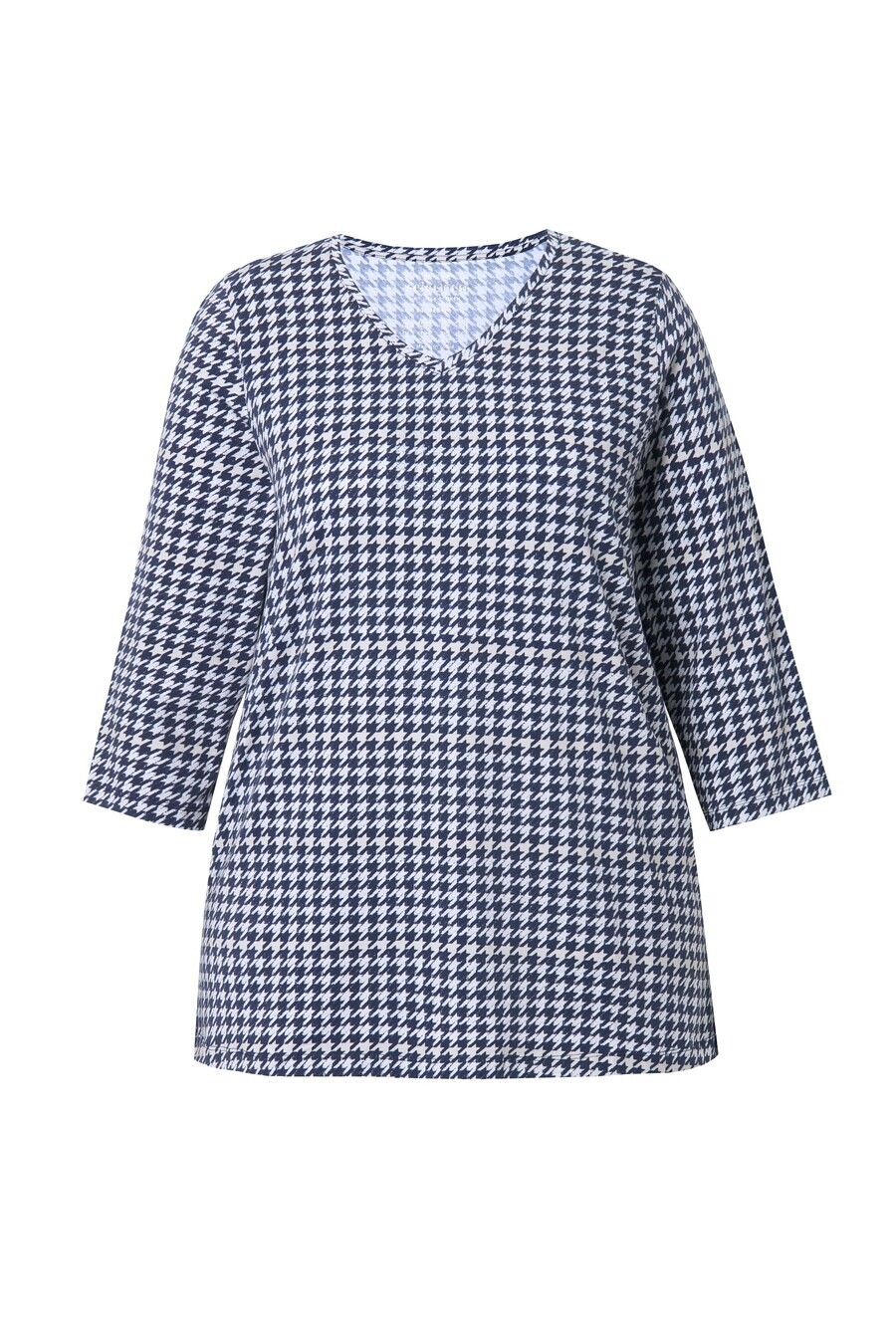 

Топ Ulla Popken Shirt, цвет dark blue/white