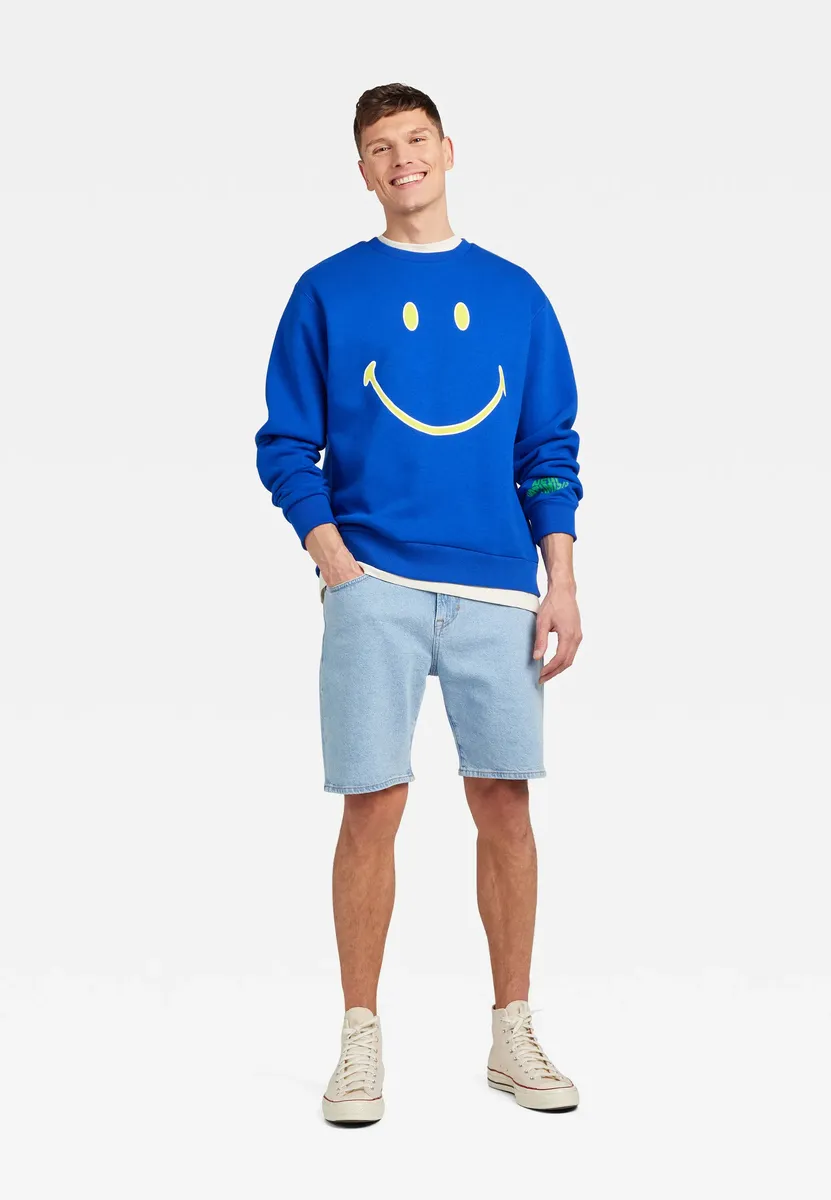 

Свитер Mavi с круглым вырезом "SMILEY CREWNECK SWEATSHIRT", толстовка Mavi X Smiley Originals, цвет Surf The Web