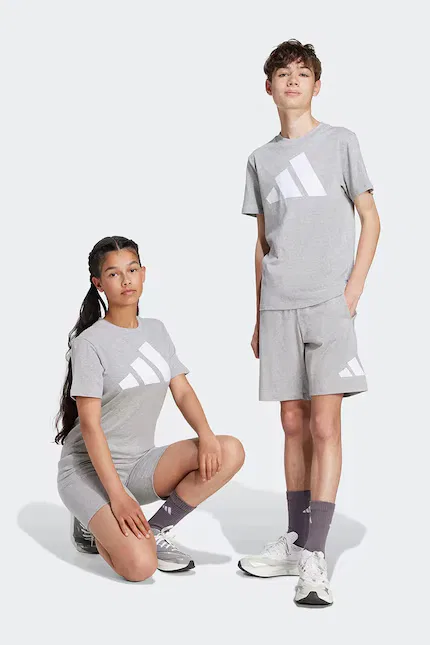 Шорты спортивные детские Adidas, серый