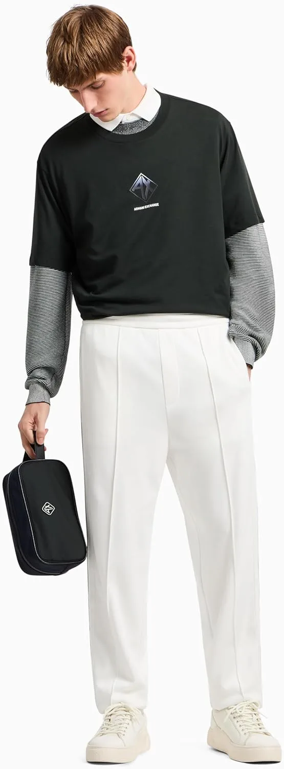 

Armani Exchange мужской свитер с ребристой полосой