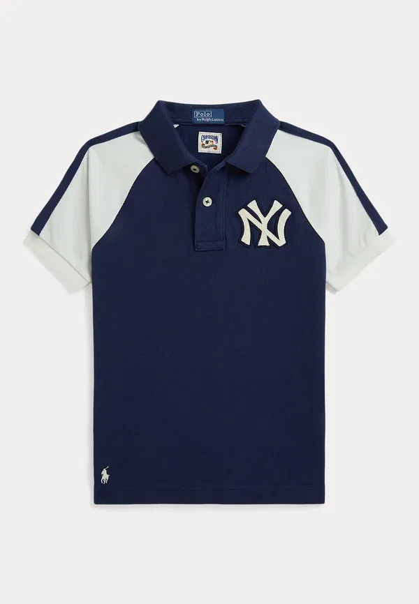Поло Yankees, Polo Ralph Lauren, 2 6y print t-shirt, темно-кобальтовый/белый