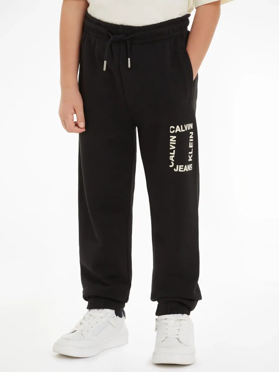 

Спортивные штаны Calvin Klein Jeans "MINI HERO FLOCK LOGO PANTS" для детей до 16 лет, цвет Ck Black