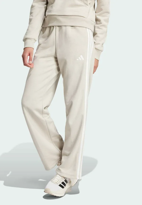 Спортивные брюки essentials 3stripe с открытым низом Adidas Sportswear, Alumina White