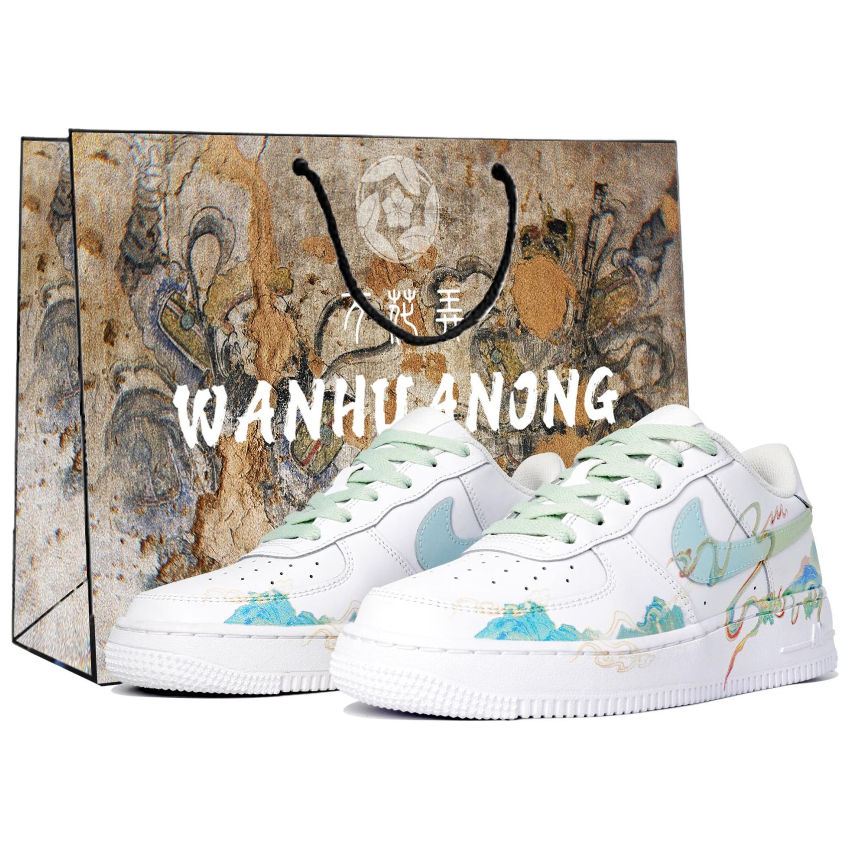

Nike Низкие противоскользящие кроссовки Air Force 1 для скейтбординга, мужские, белые