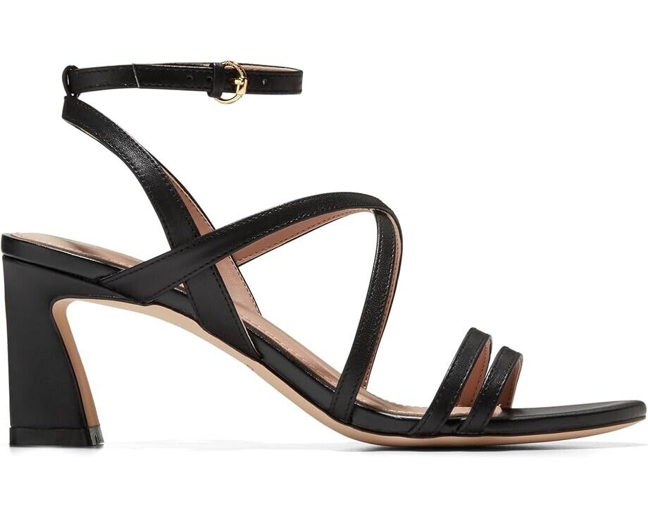 Cole Haan Addie Сандалии Женские US 9 Черная Кожа Круглый Носок Щиколотка Ремешок KHD1466 — фото 2