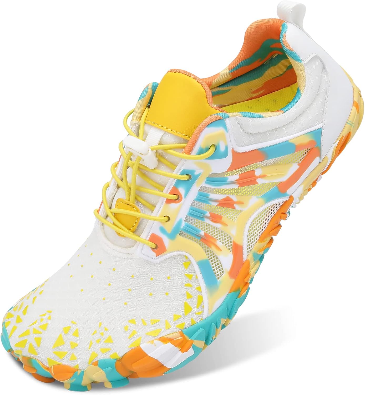 

Унисекс кроссовки для мужчин и женщин Scurtain для активного отдыха, походов и воды, быстро сохнущие, босоножки, акваобувь, плавательные тапочки, пляжные тапочки с дренажем, желтый/бежевый