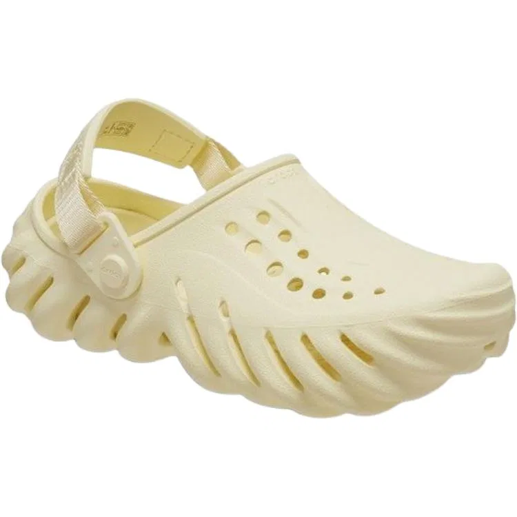 Детские клоги Crocs Echo Kids бежевые — фото 4