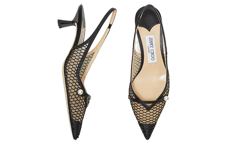 Амита 45мм Лодочки на Тонком Каблуке Jimmy Choo — фото 4